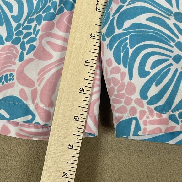 Vineyard Vines Shorts Adult Medium Pink Blue Swim Trunks Lined Beach Pocket Men - Picture 5 of 11